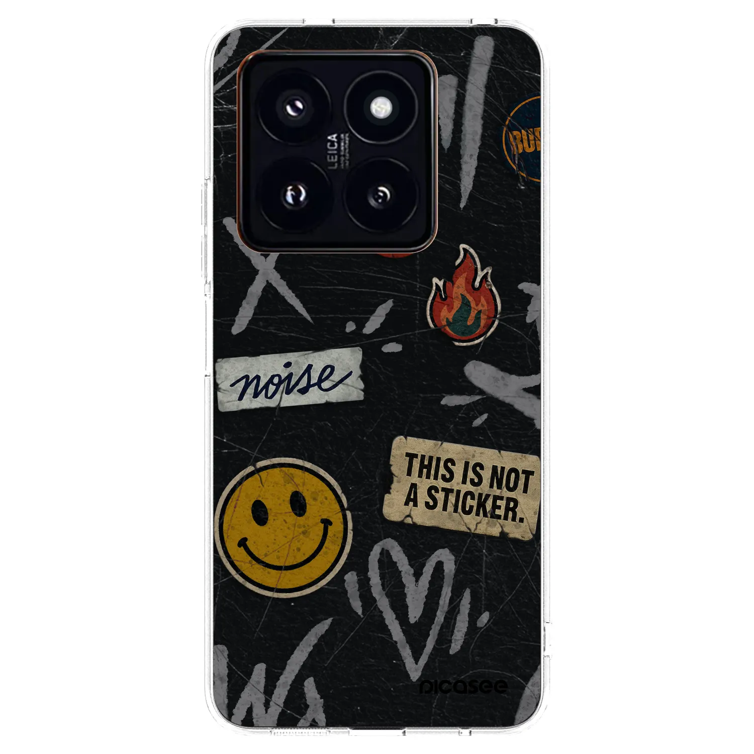 Picasee διαφανής θήκη σιλικόνης Xiaomi 14 Pro - STICKERS x TAGS