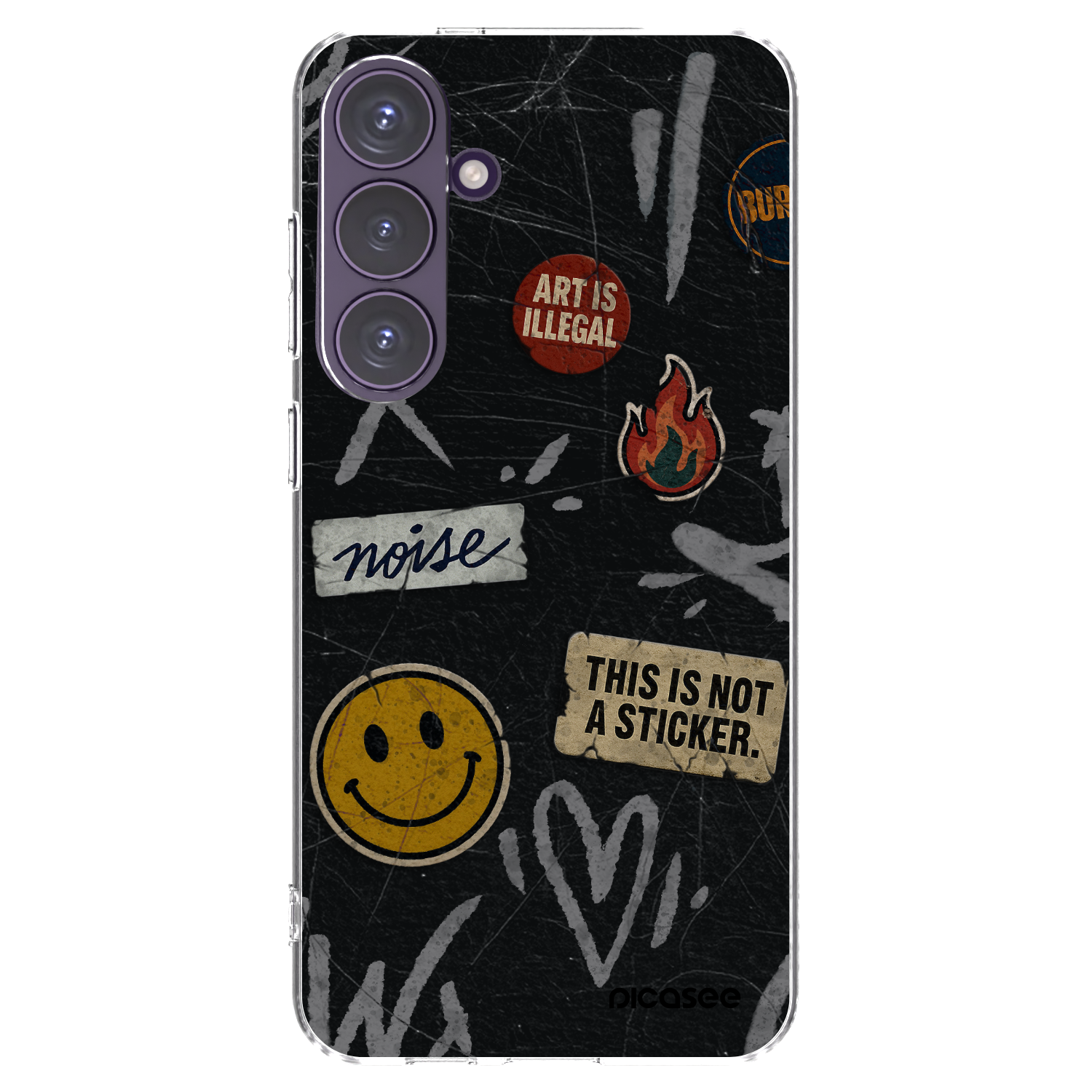 Picasee διαφανής θήκη σιλικόνης Samsung Galaxy S24+ S926B 5G - STICKERS x TAGS