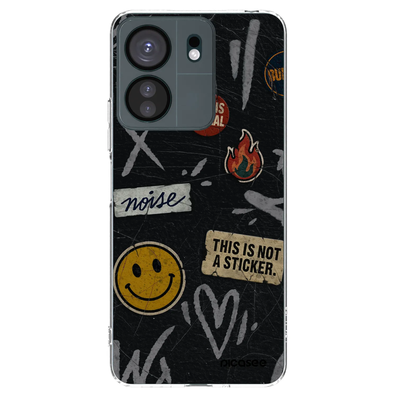 Picasee διαφανής θήκη σιλικόνης Xiaomi Redmi 13C 4G - STICKERS x TAGS