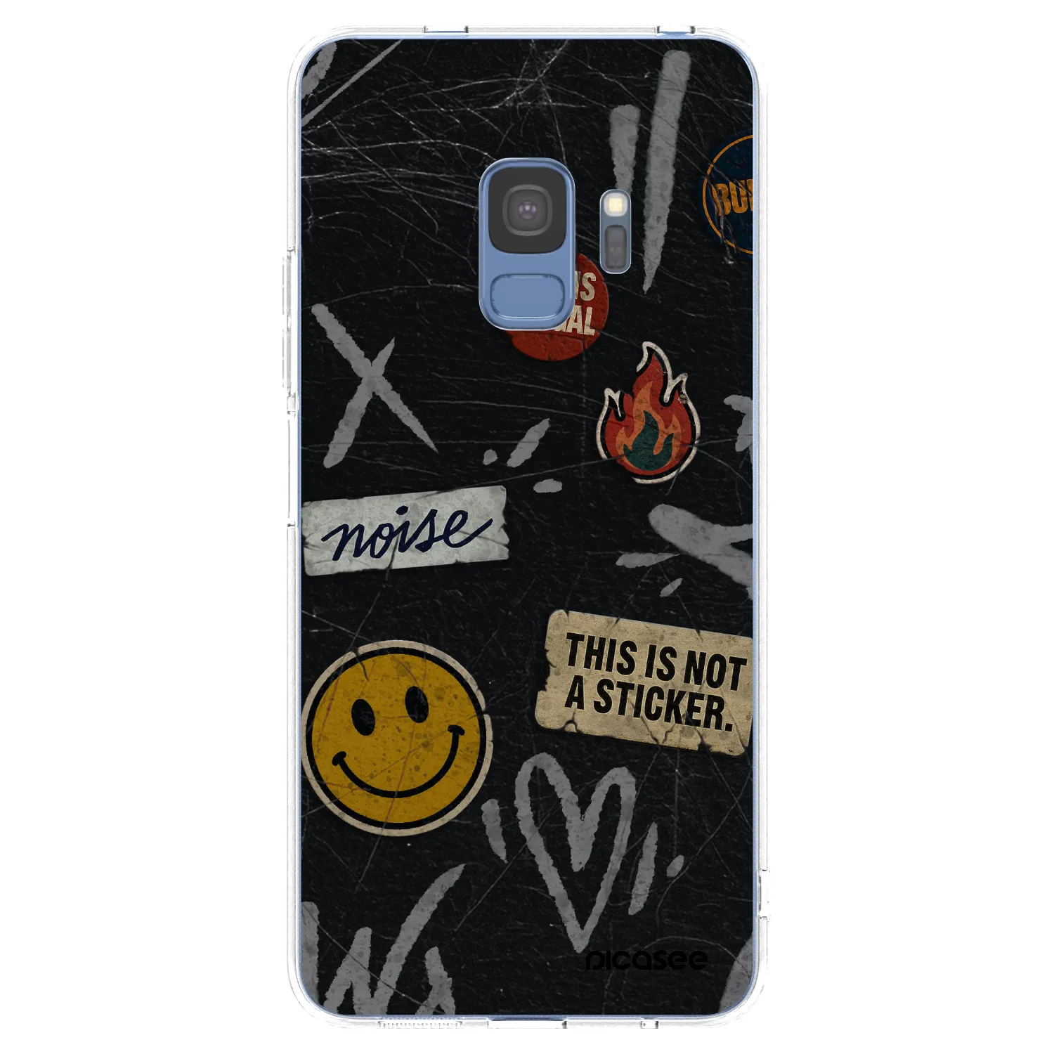 Picasee διαφανής θήκη σιλικόνης Samsung Galaxy S9 G960F - STICKERS x TAGS