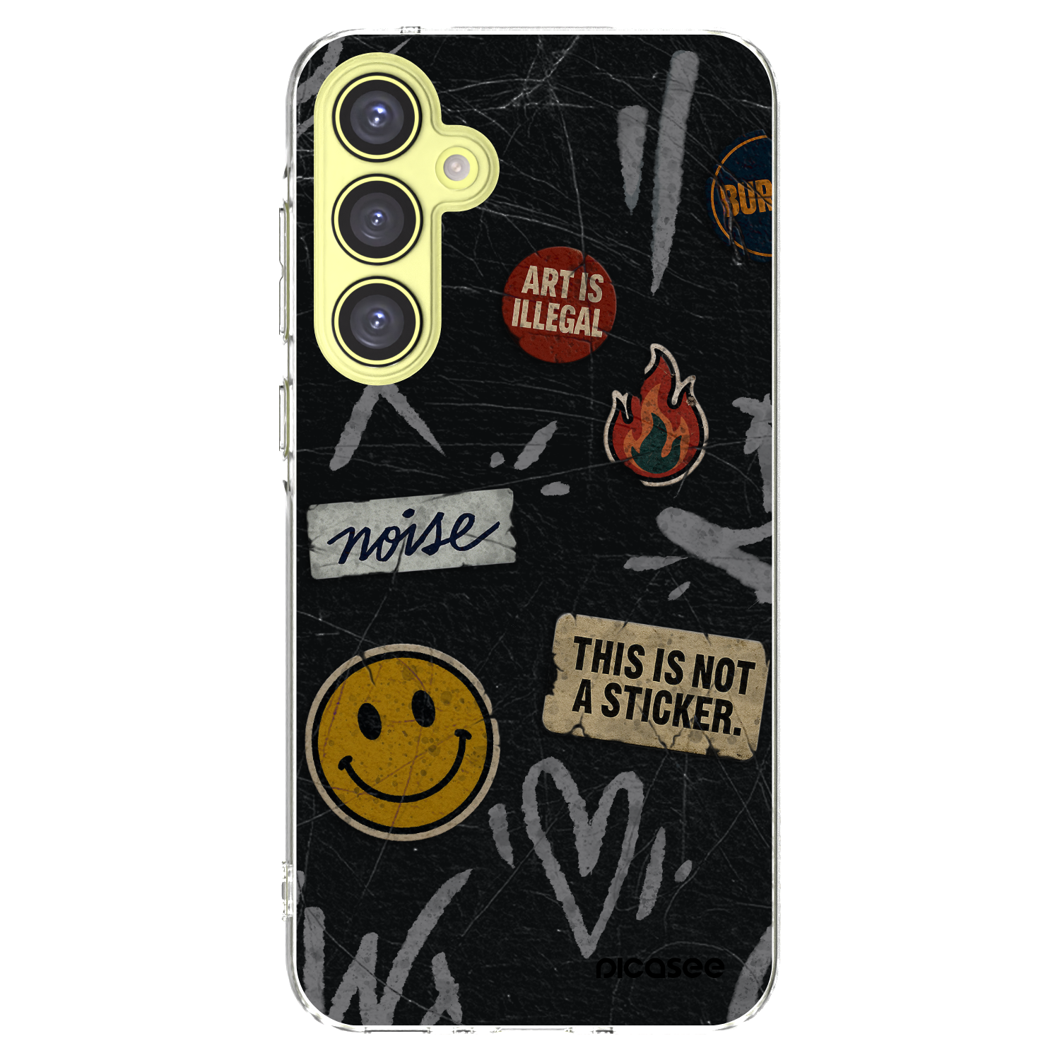 Picasee διαφανής θήκη σιλικόνης Samsung Galaxy A35 5G A356B - STICKERS x TAGS