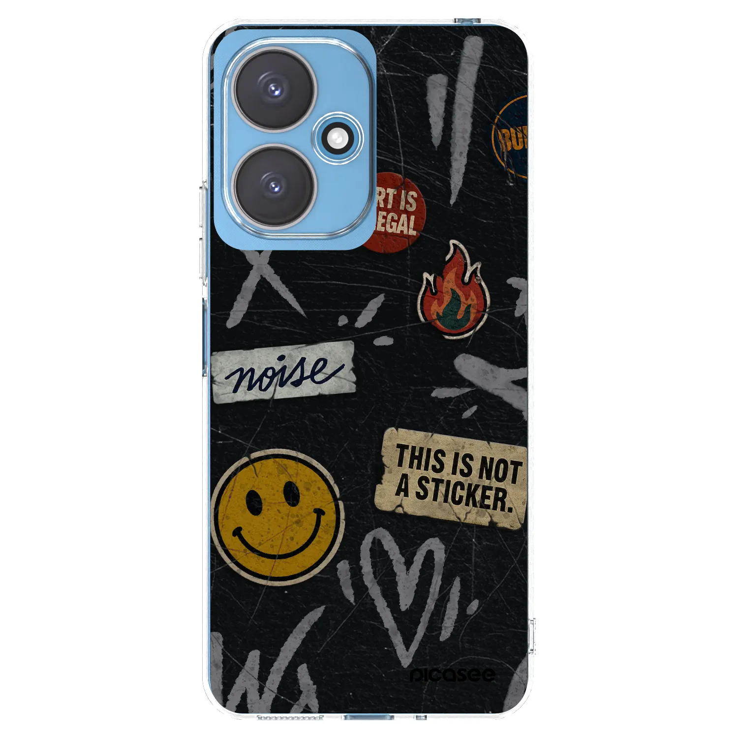 Picasee διαφανής θήκη σιλικόνης Xiaomi Redmi 13C 5G - STICKERS x TAGS