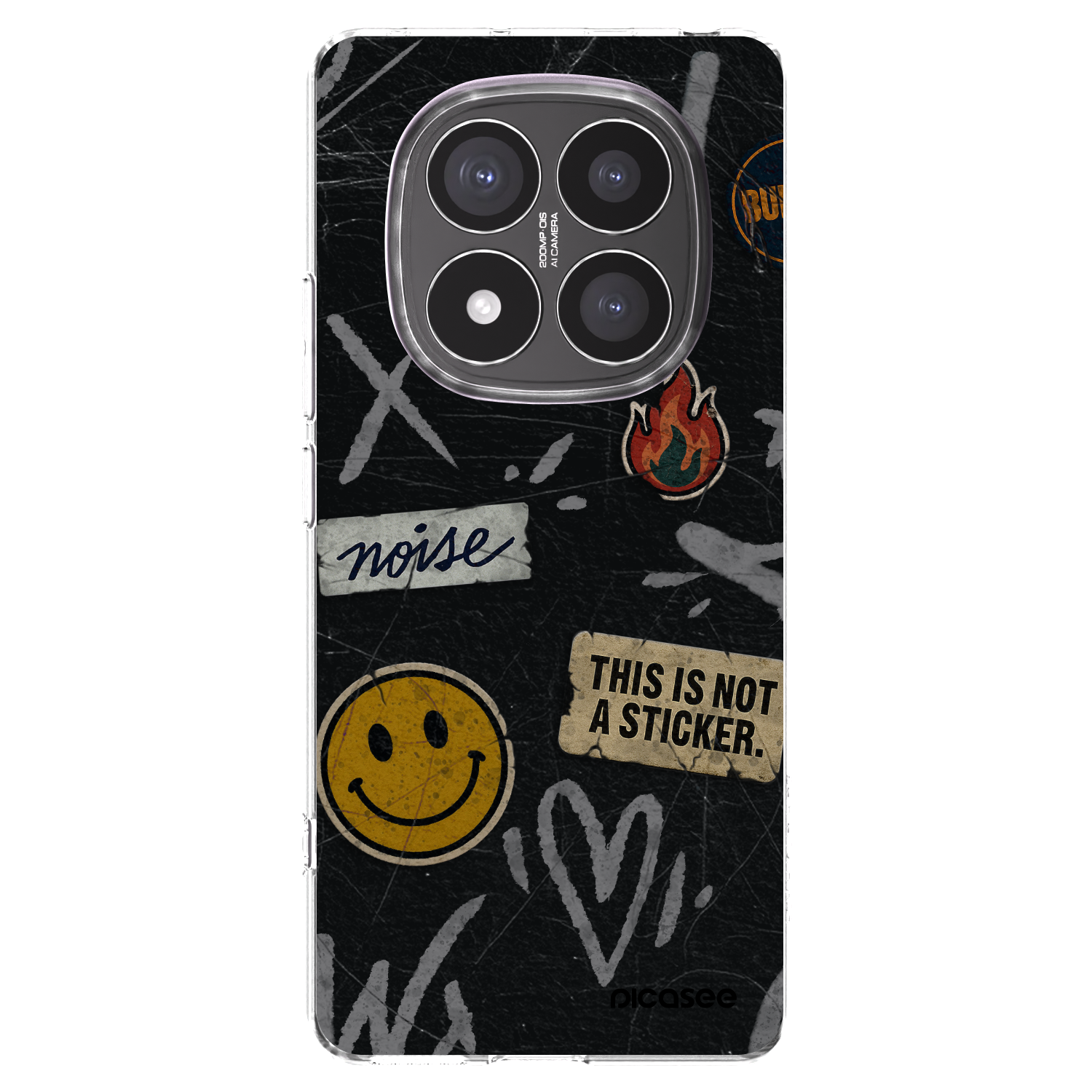 Picasee διαφανής θήκη σιλικόνης Xiaomi Redmi Note 14 Pro+ 5G - STICKERS x TAGS