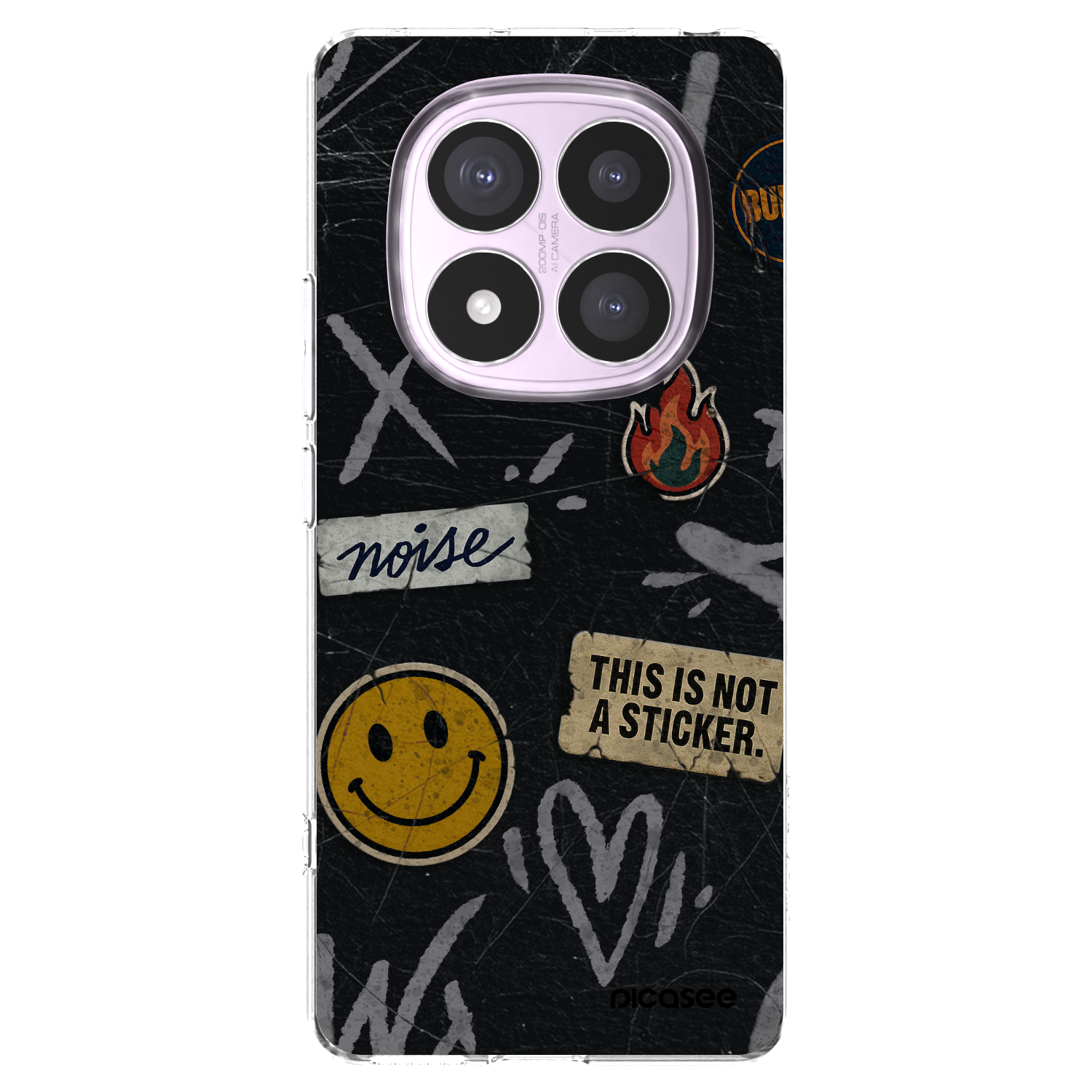 Picasee διαφανής θήκη σιλικόνης Xiaomi Redmi Note 14 Pro 4G - STICKERS x TAGS