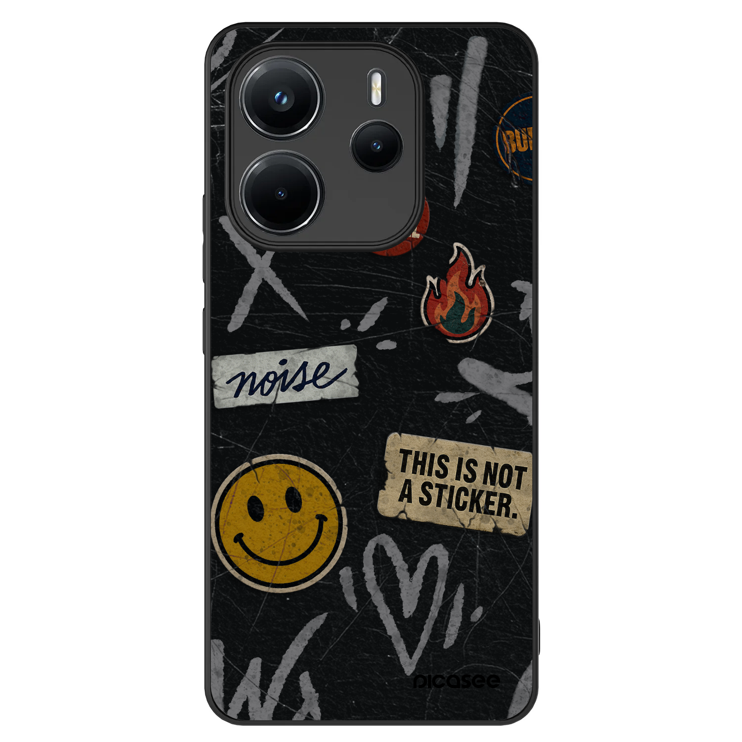 Picasee ULTIMATE CASE για Xiaomi Redmi Note 14 4G - STICKERS x TAGS