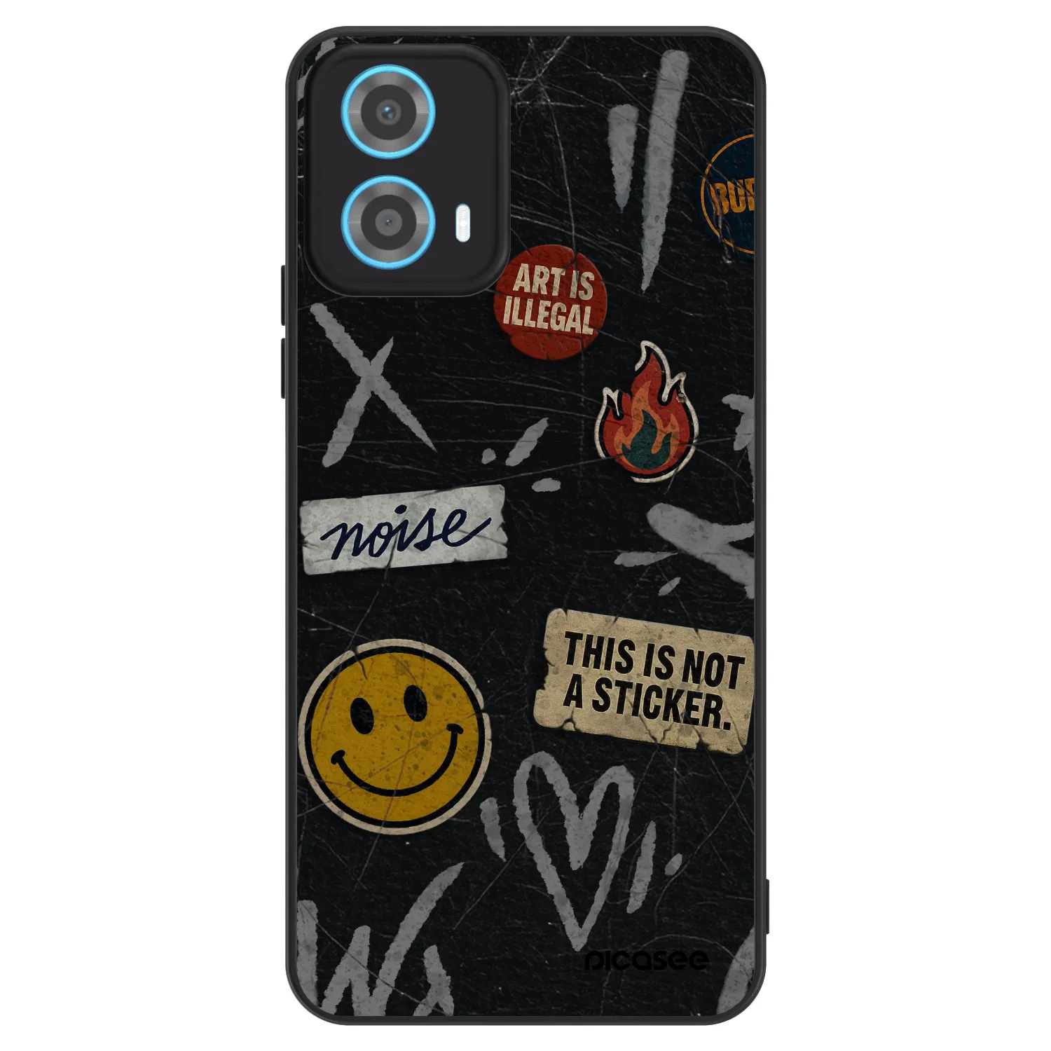 Picasee ULTIMATE CASE για Motorola Moto G34 5G - STICKERS x TAGS