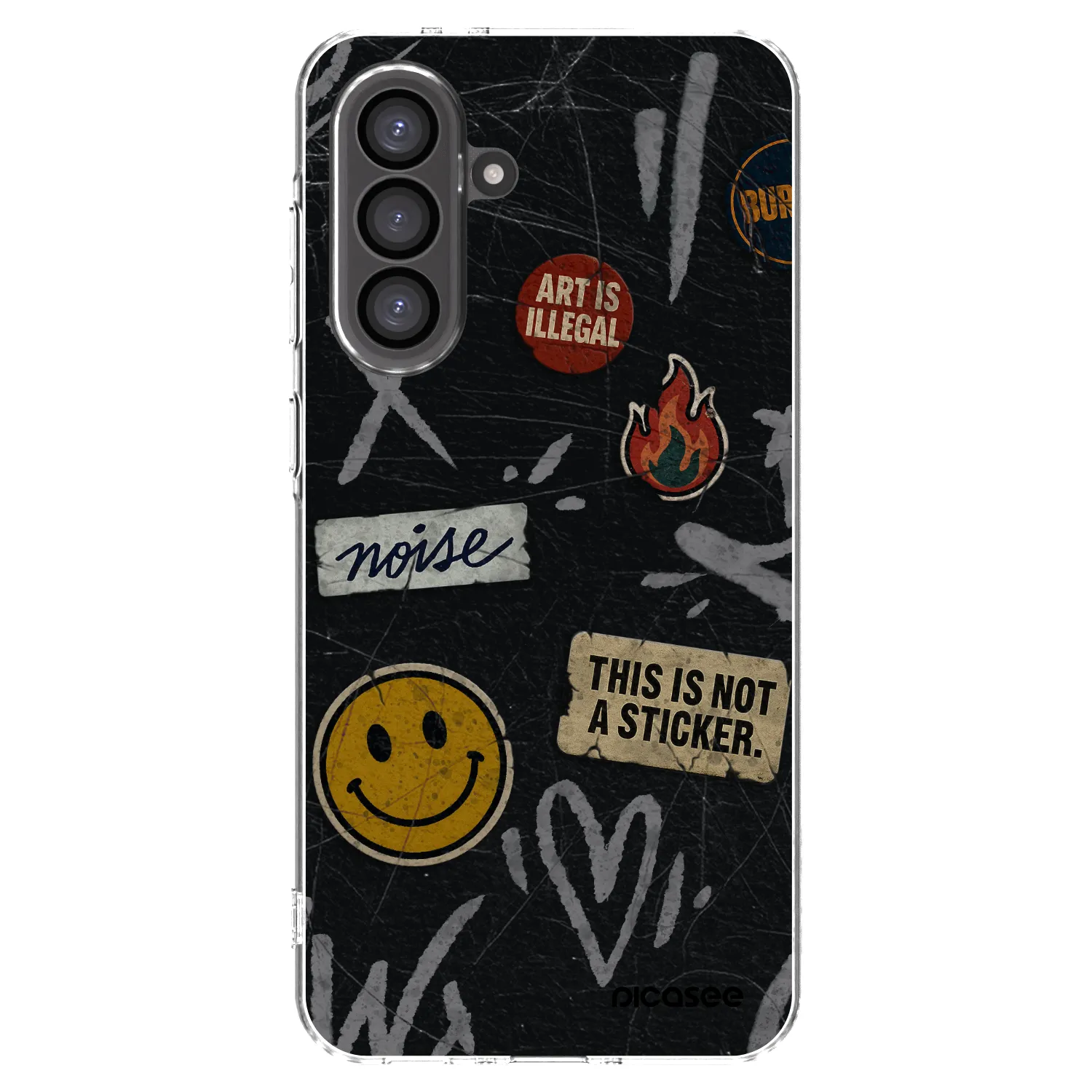Picasee διαφανής θήκη σιλικόνης Samsung Galaxy A56 5G A566B - STICKERS x TAGS