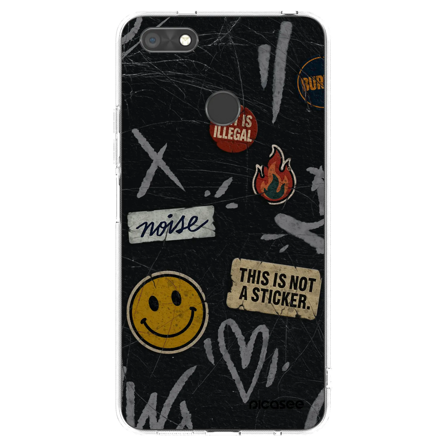 Picasee διαφανής θήκη σιλικόνης Huawei P9 Lite Mini - STICKERS x TAGS