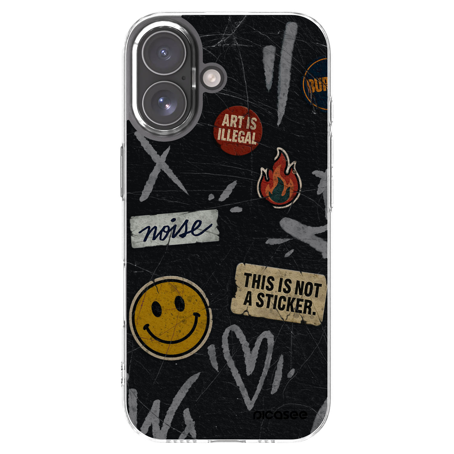 Picasee διαφανής θήκη σιλικόνης Apple iPhone 17 - STICKERS x TAGS