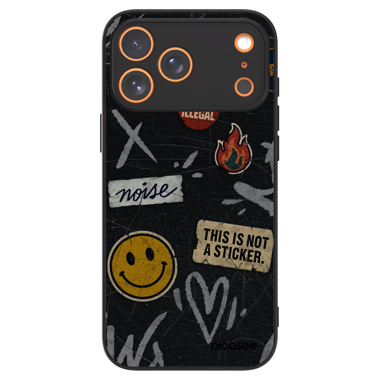 Picasee ULTIMATE CASE για Apple iPhone 17 Pro Max - STICKERS x TAGS