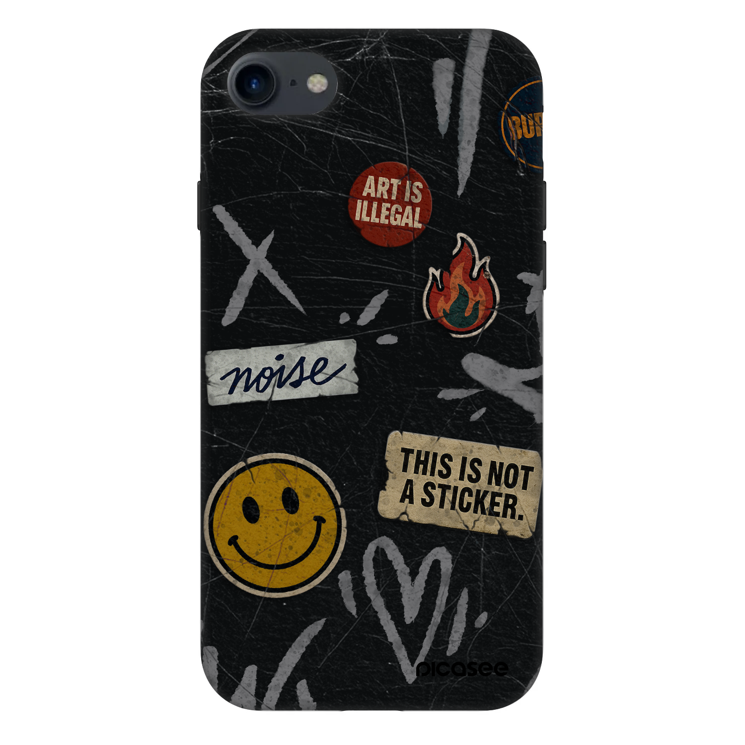 Picasee Fashion Case για Apple iPhone SE 2020 - STICKERS x TAGS
