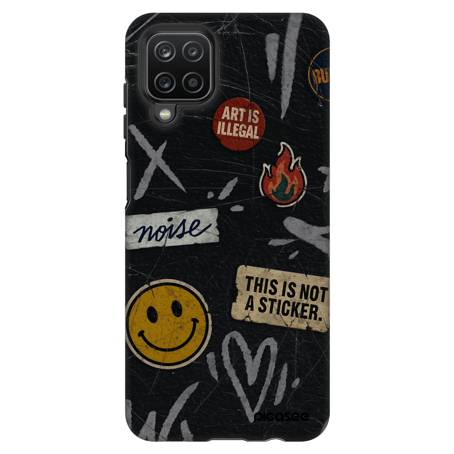 Picasee Fashion Case για Samsung Galaxy A12 A125F - STICKERS x TAGS