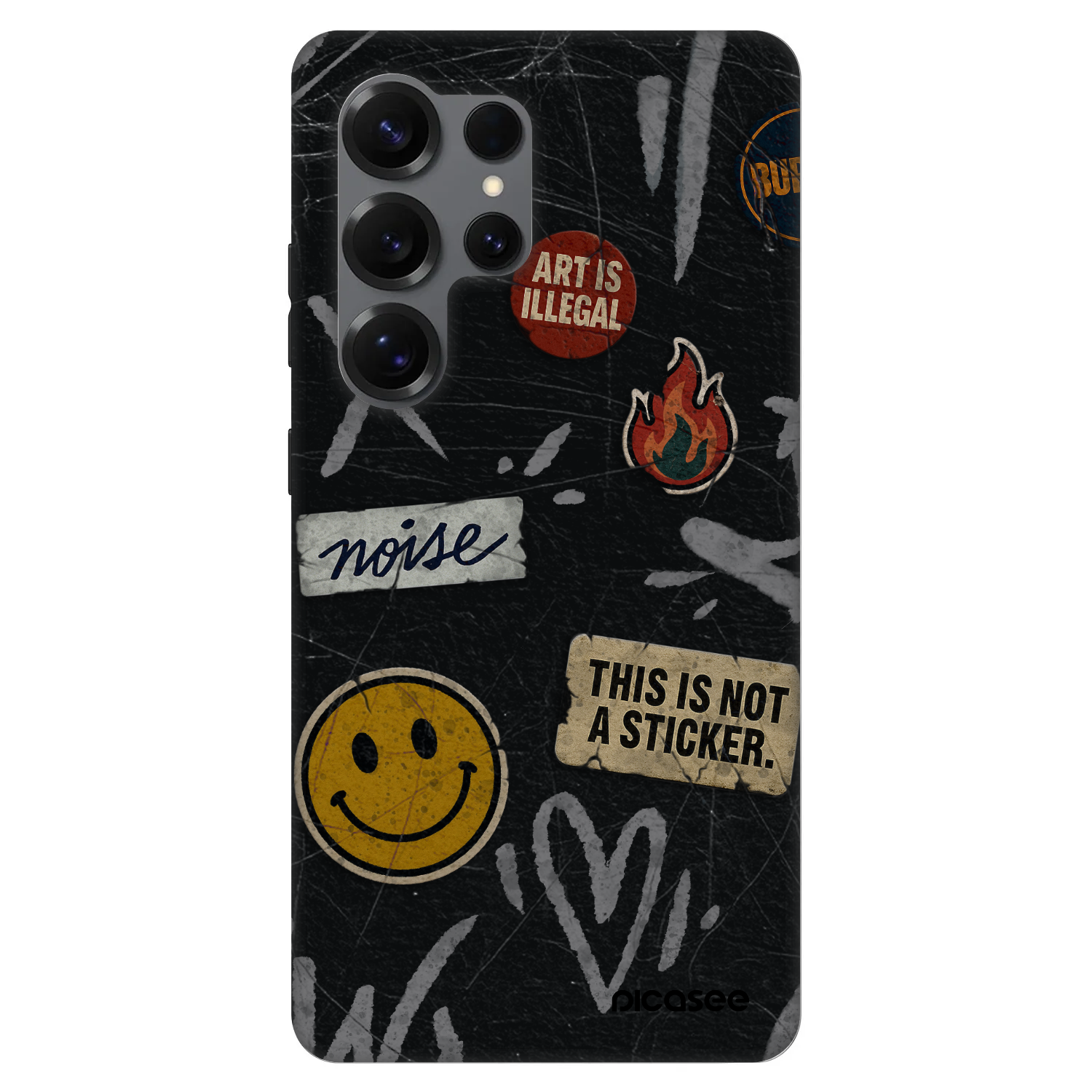Picasee Fashion Case PowerShare pro Samsung Galaxy S25 Ultra 5G - STICKERS x TAGS