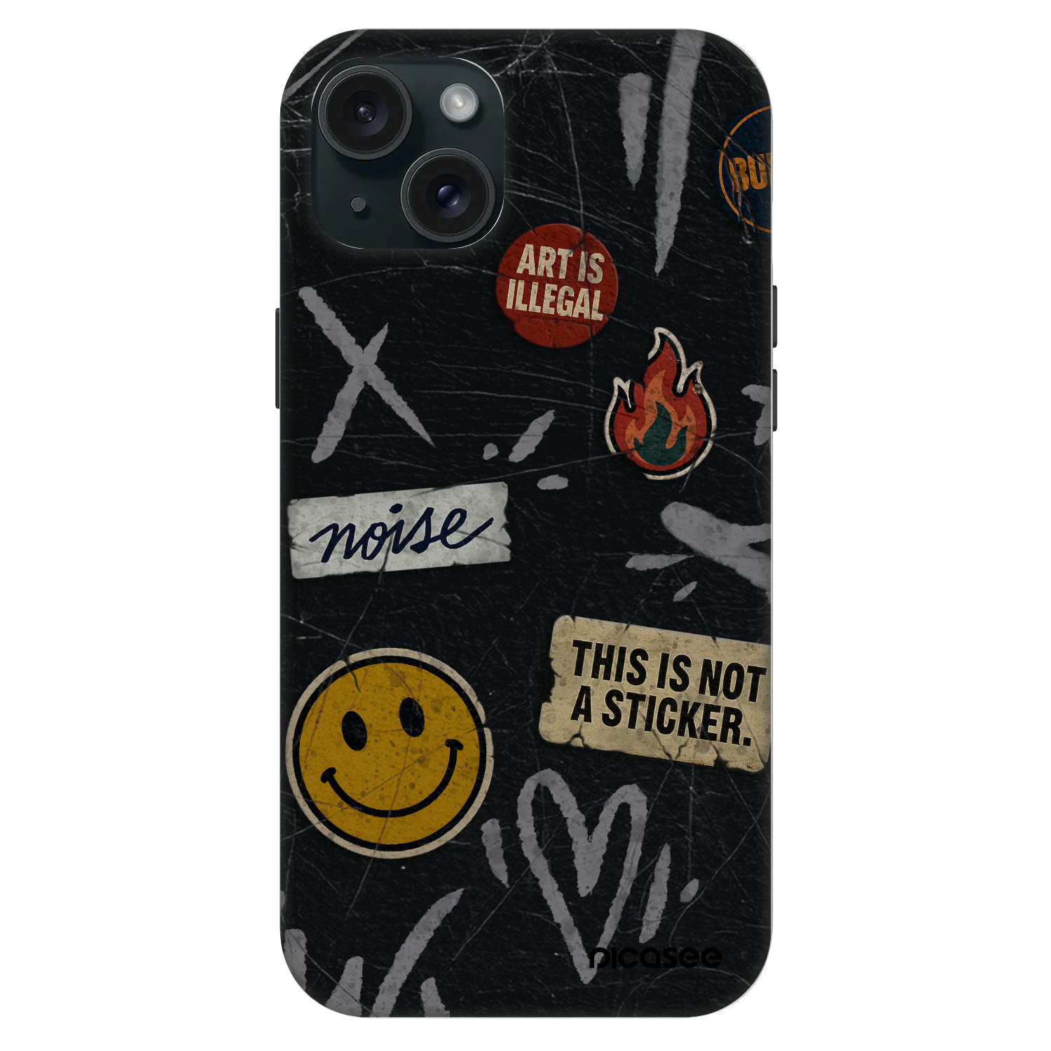 Picasee Fashion Case MagSafe για Apple iPhone 15 Plus - STICKERS x TAGS