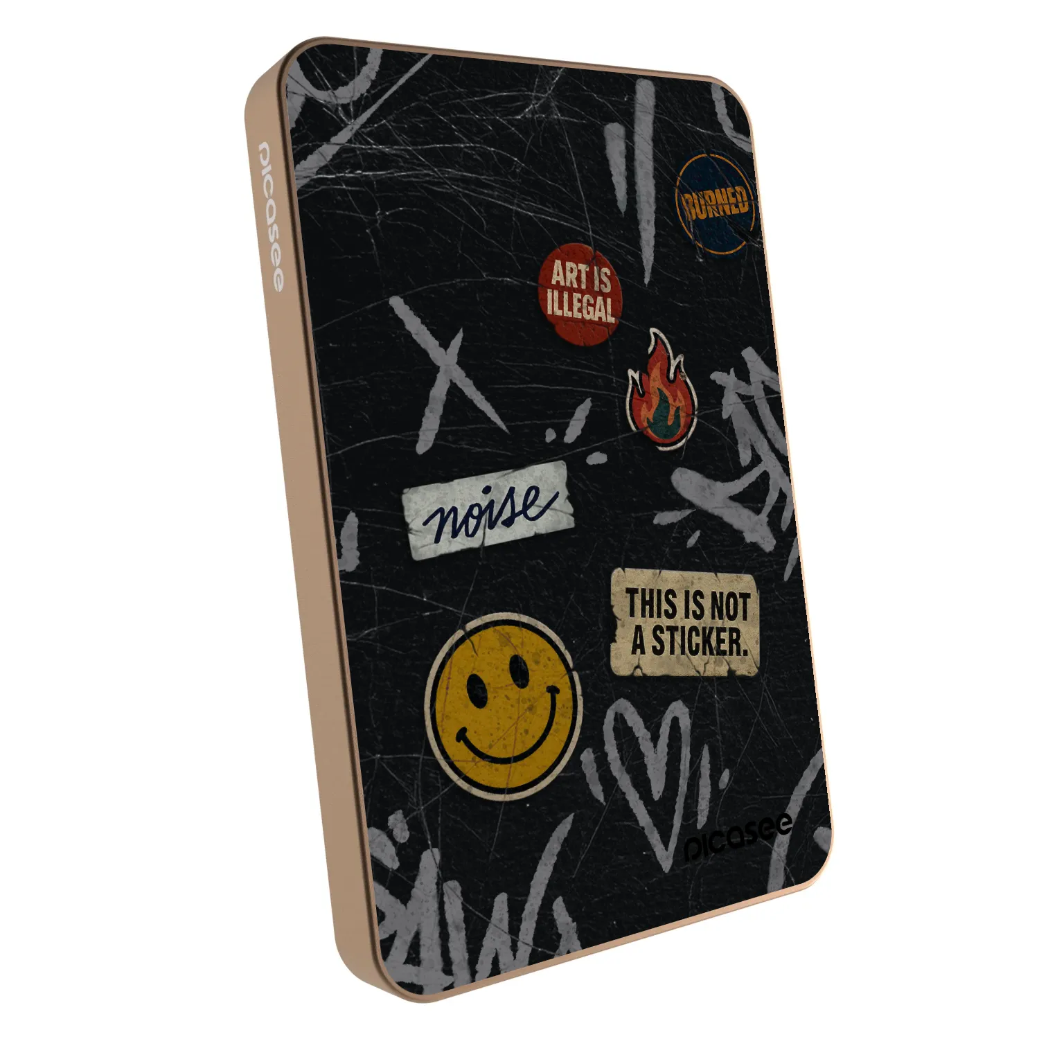 Picasee Powerbank με MagSafe 5 000 mAh Χρυσαφένιος - STICKERS x TAGS