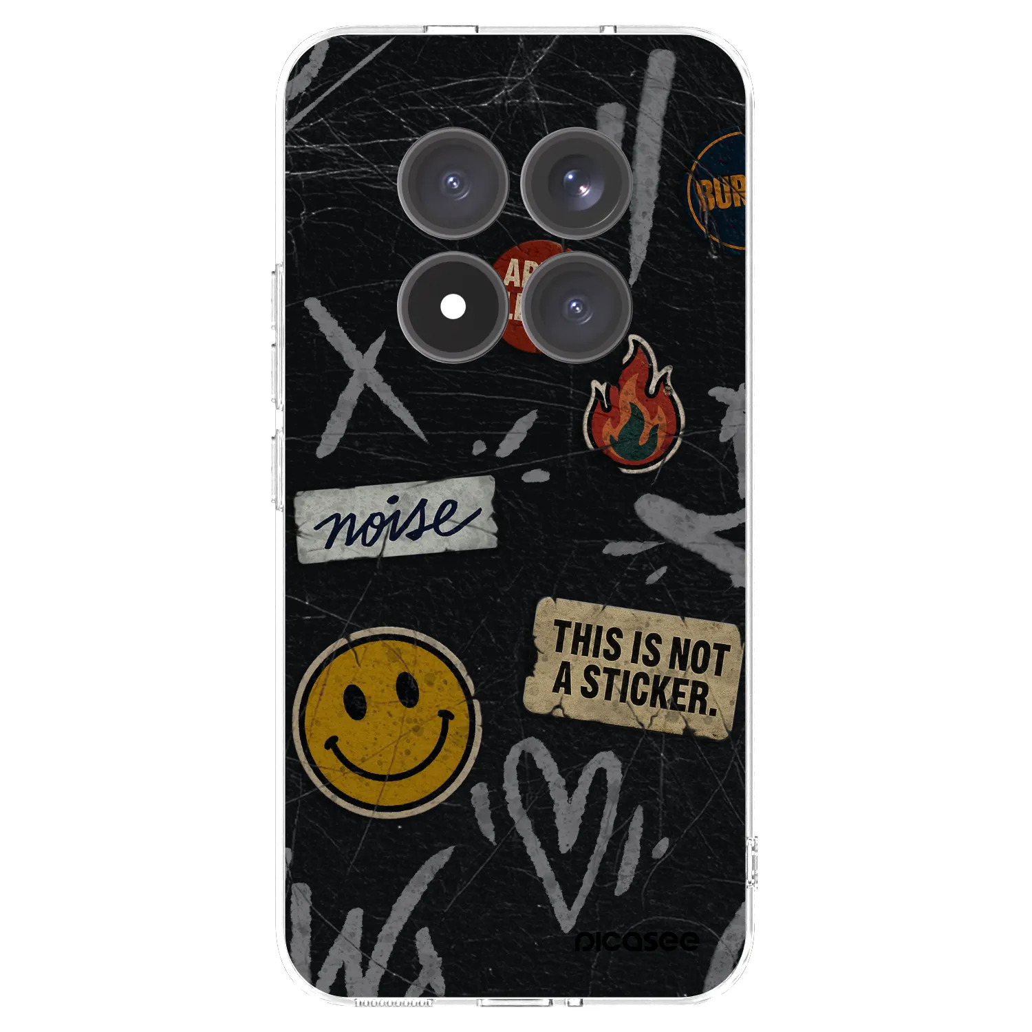 Picasee διαφανής θήκη σιλικόνης Xiaomi Redmi Note 15 Pro+ - STICKERS x TAGS