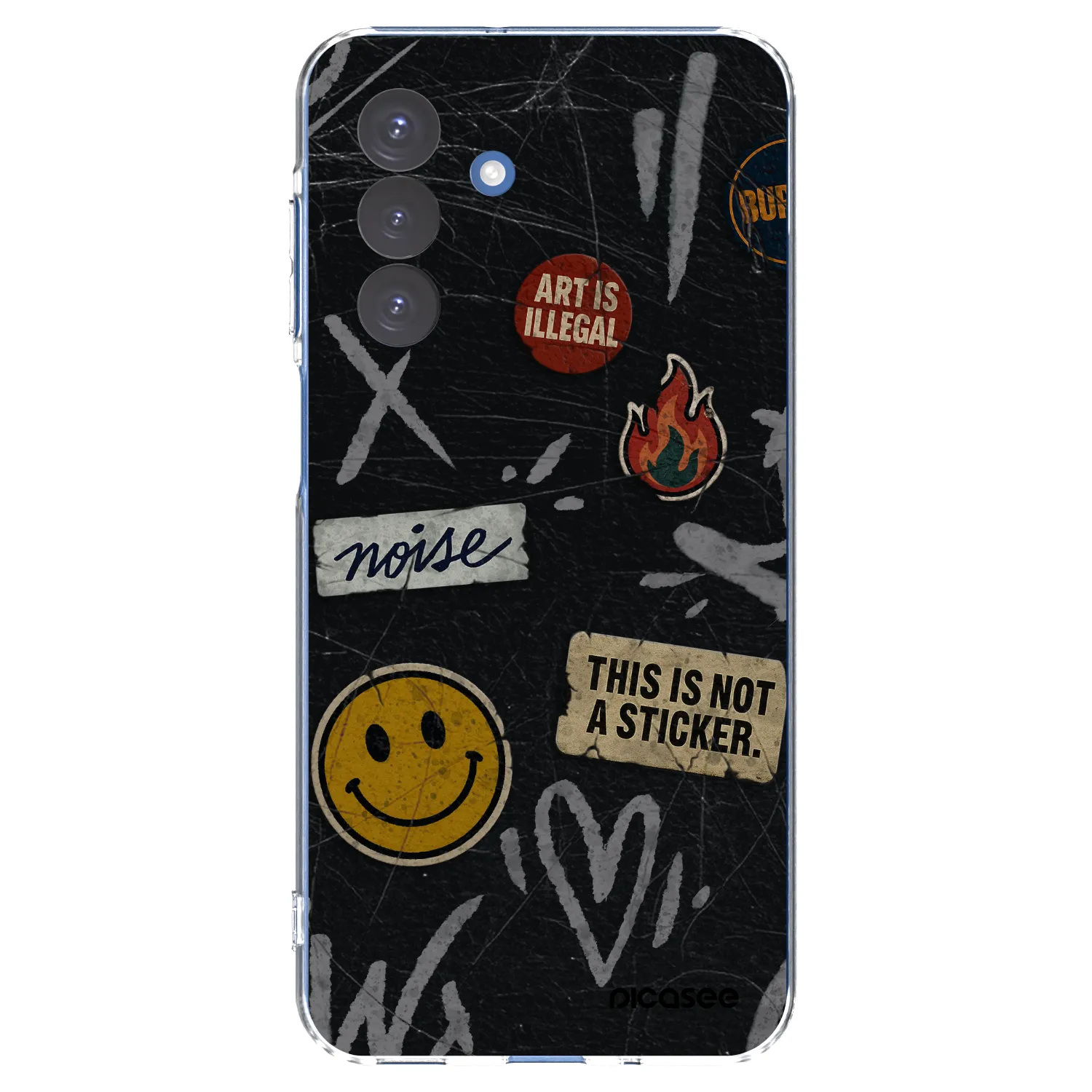 Picasee διαφανής θήκη σιλικόνης Samsung Galaxy A17 5G - STICKERS x TAGS