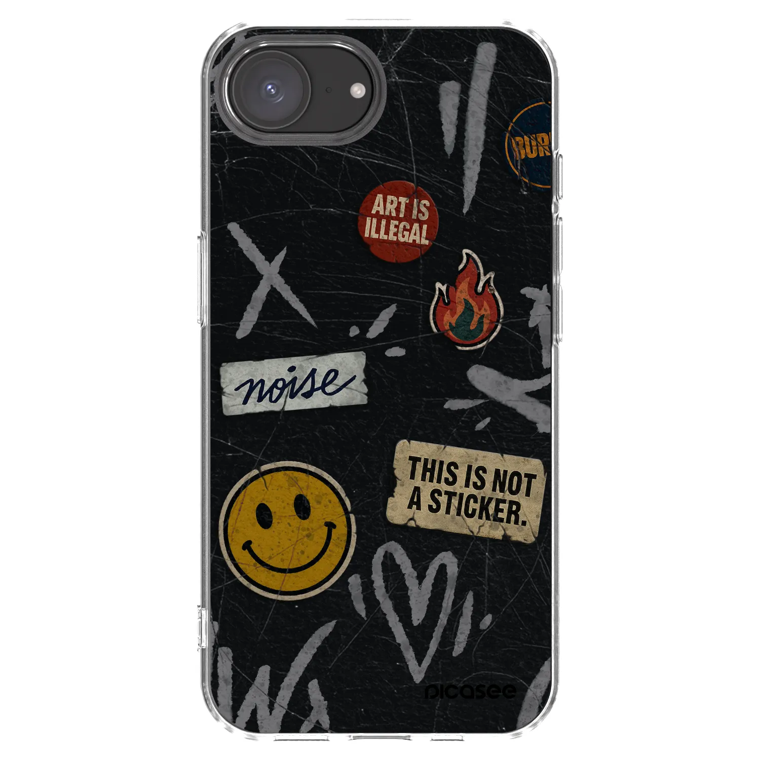 Picasee διαφανής θήκη σιλικόνης Apple iPhone 17e - STICKERS x TAGS