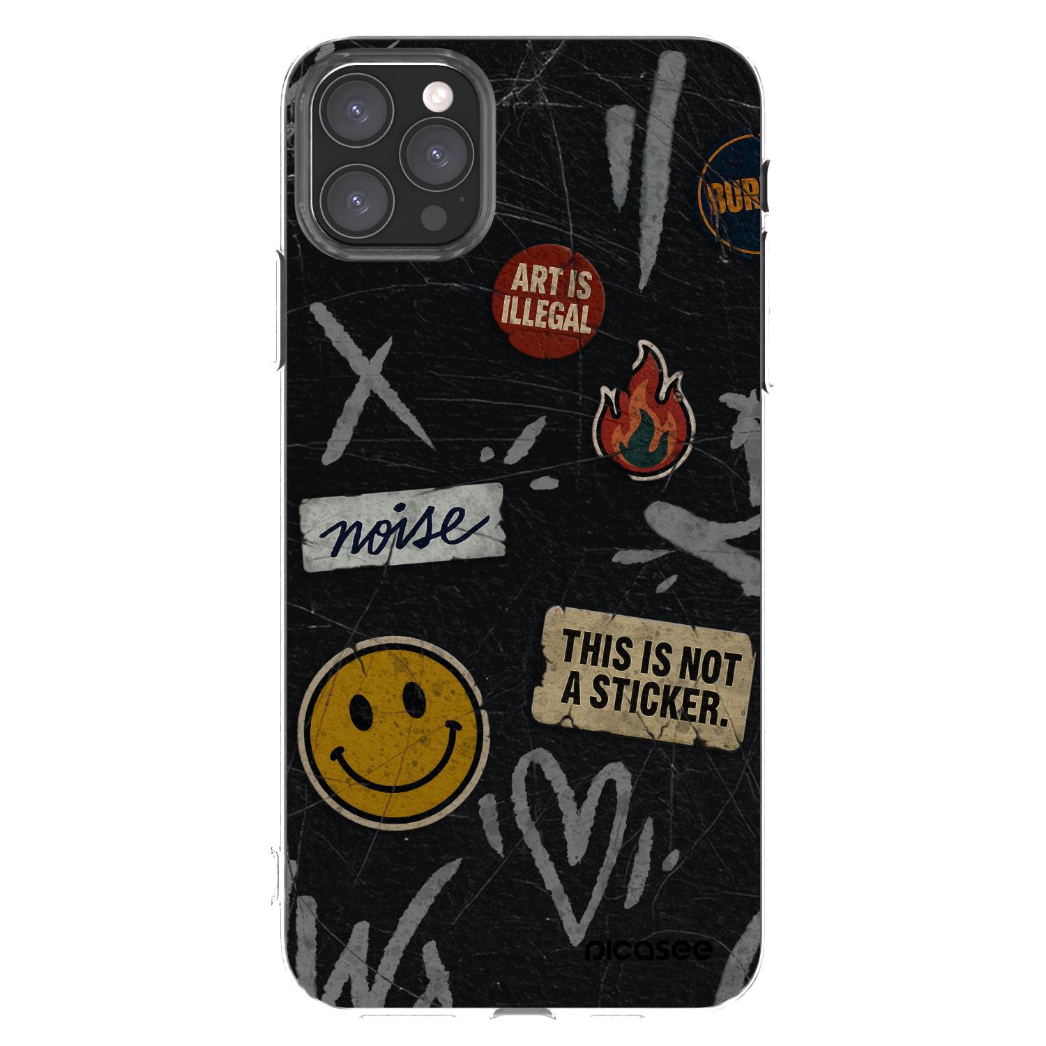 Picasee διαφανής θήκη σιλικόνης Apple iPhone 11 Pro Max - STICKERS x TAGS