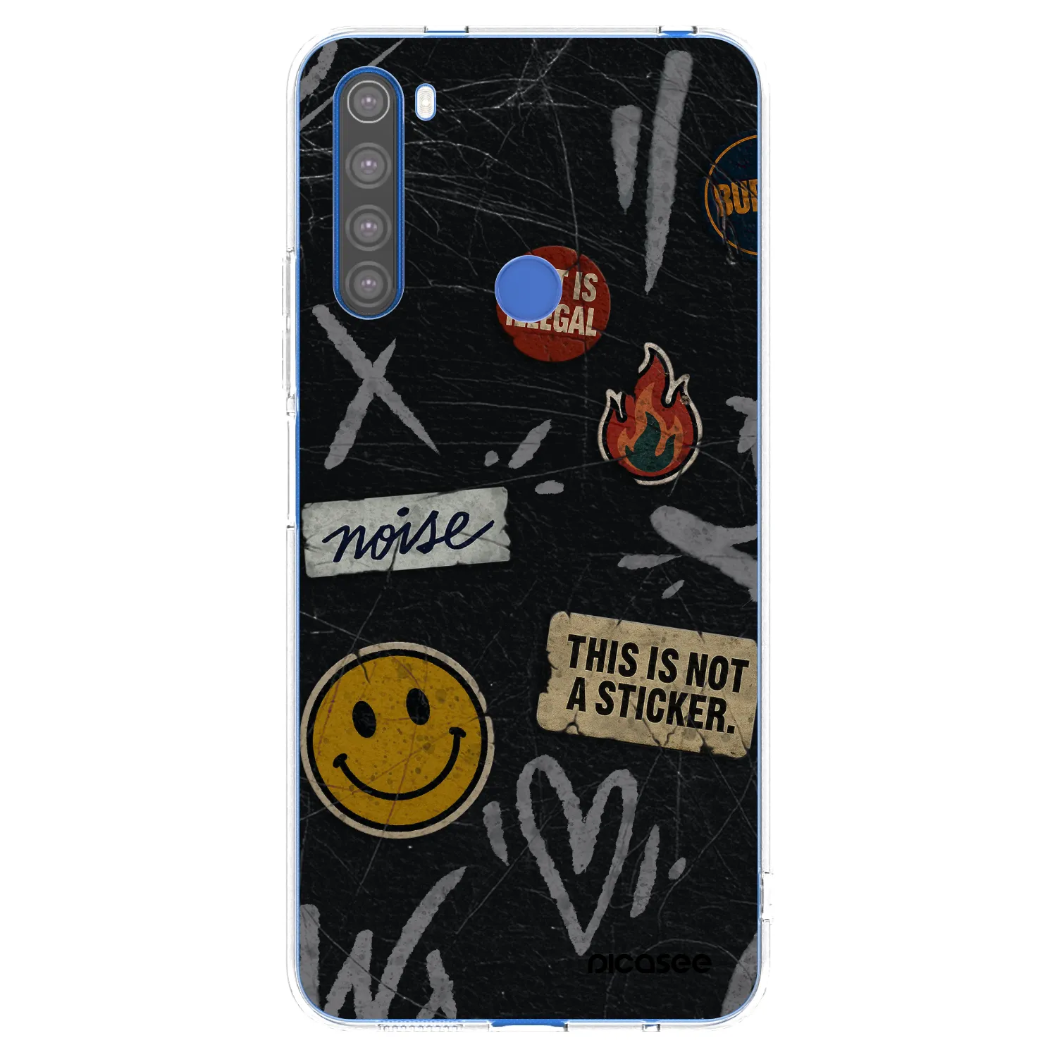 Picasee διαφανής θήκη σιλικόνης Xiaomi Redmi Note 8T - STICKERS x TAGS