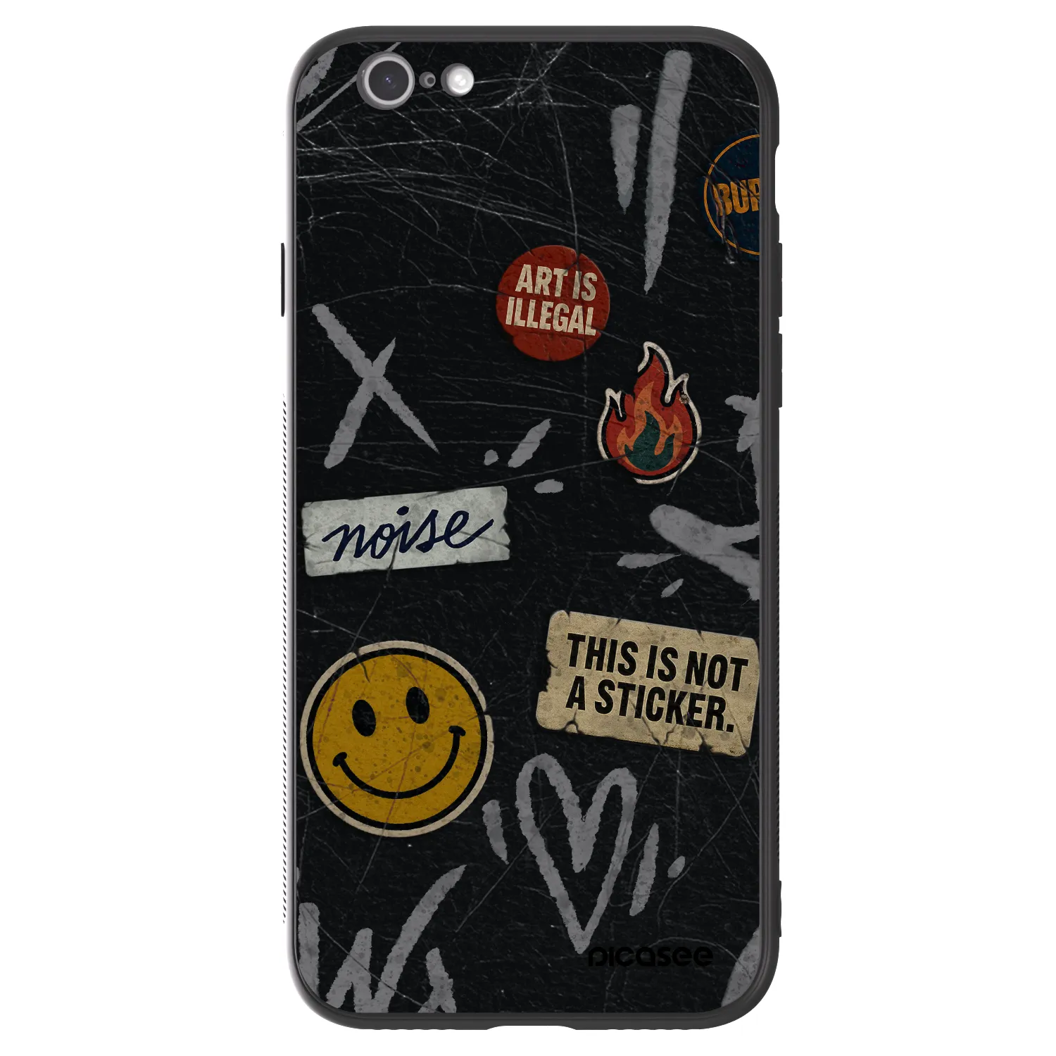 Picasee ULTIMATE CASE για Apple iPhone 6/6S - STICKERS x TAGS