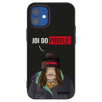 Picasee Μαύρη θήκη σιλικόνης για Apple iPhone 12 mini - Bezďák