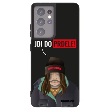 Picasee Μαύρη θήκη σιλικόνης για Samsung Galaxy S21 Ultra 5G G998B - Bezďák