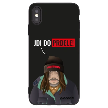 Picasee Μαύρη θήκη σιλικόνης για Apple iPhone XS Max - Bezďák