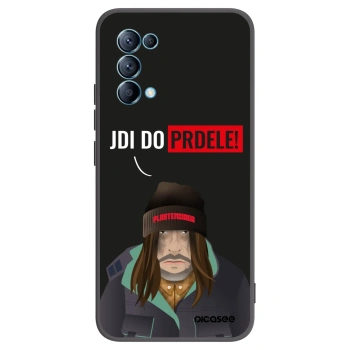 Picasee Μαύρη θήκη σιλικόνης για OPPO Reno 5 5G - Bezďák