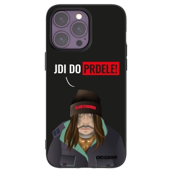 Picasee Μαύρη θήκη σιλικόνης για Apple iPhone 14 Pro Max - Bezďák