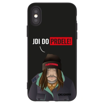 Picasee Μαύρη θήκη σιλικόνης για Apple iPhone X/XS - Bezďák