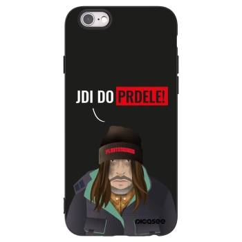 Picasee Μαύρη θήκη σιλικόνης για Apple iPhone 6/6S - Bezďák