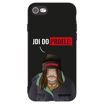 Picasee Μαύρη θήκη σιλικόνης για Apple iPhone 7 - Bezďák
