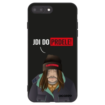 Picasee Μαύρη θήκη σιλικόνης για Apple iPhone 8 Plus - Bezďák