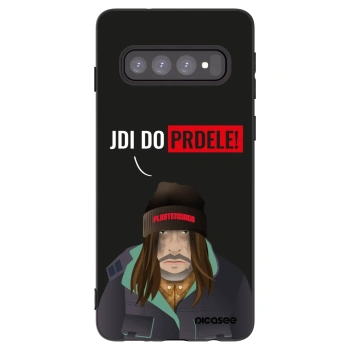 Picasee Μαύρη θήκη σιλικόνης για Samsung Galaxy S10 G973 - Bezďák