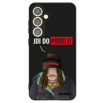 Picasee Μαύρη θήκη σιλικόνης για Samsung Galaxy S24 FE S721B - Bezďák