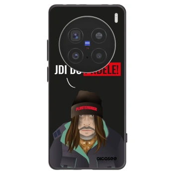 Picasee Μαύρη θήκη σιλικόνης για Vivo X200 Pro - Bezďák