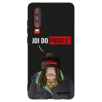 Picasee Μαύρη θήκη σιλικόνης για Huawei P30 - Bezďák