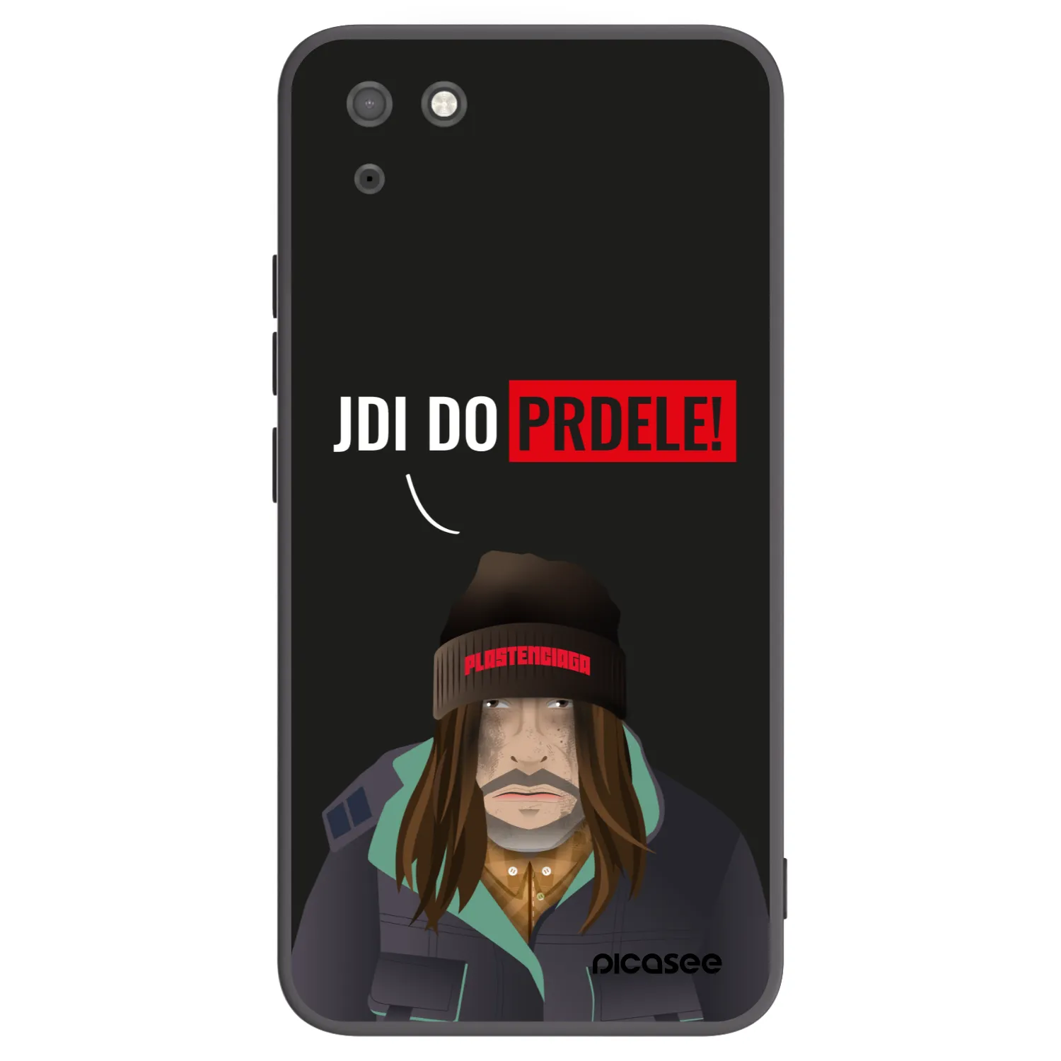 Picasee Μαύρη θήκη σιλικόνης για Huawei Y5P - Bezďák