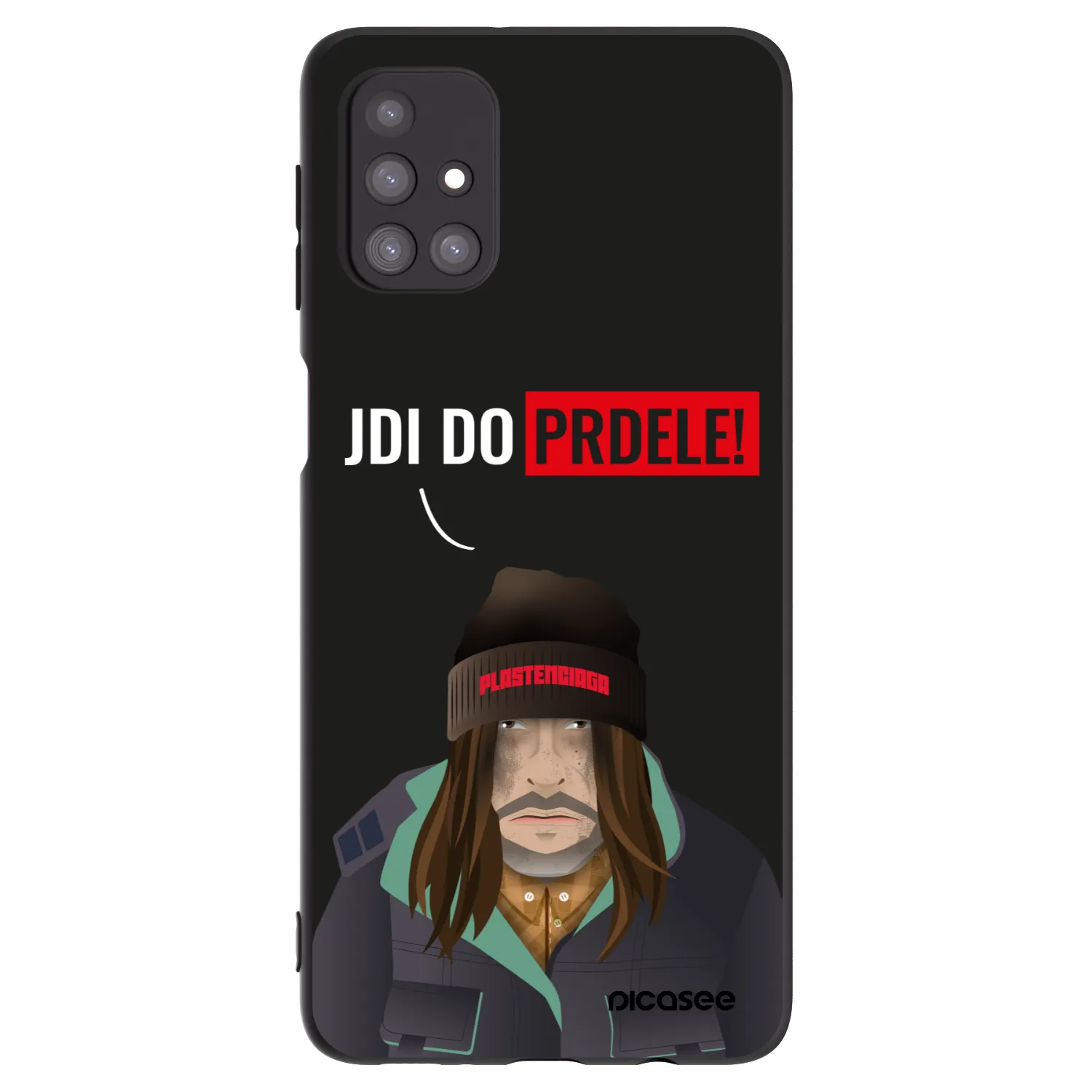 Picasee Μαύρη θήκη σιλικόνης για Samsung Galaxy M31s - Bezďák