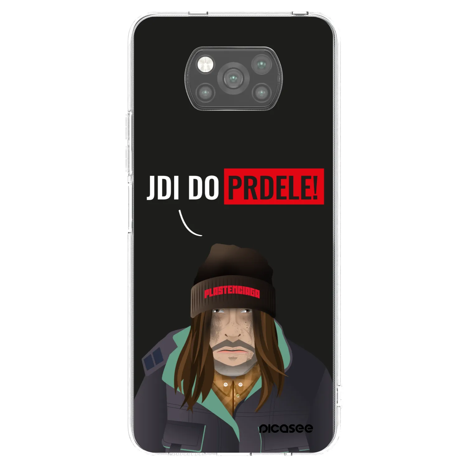 Picasee Μαύρη θήκη σιλικόνης για Xiaomi Poco X3 - Bezďák