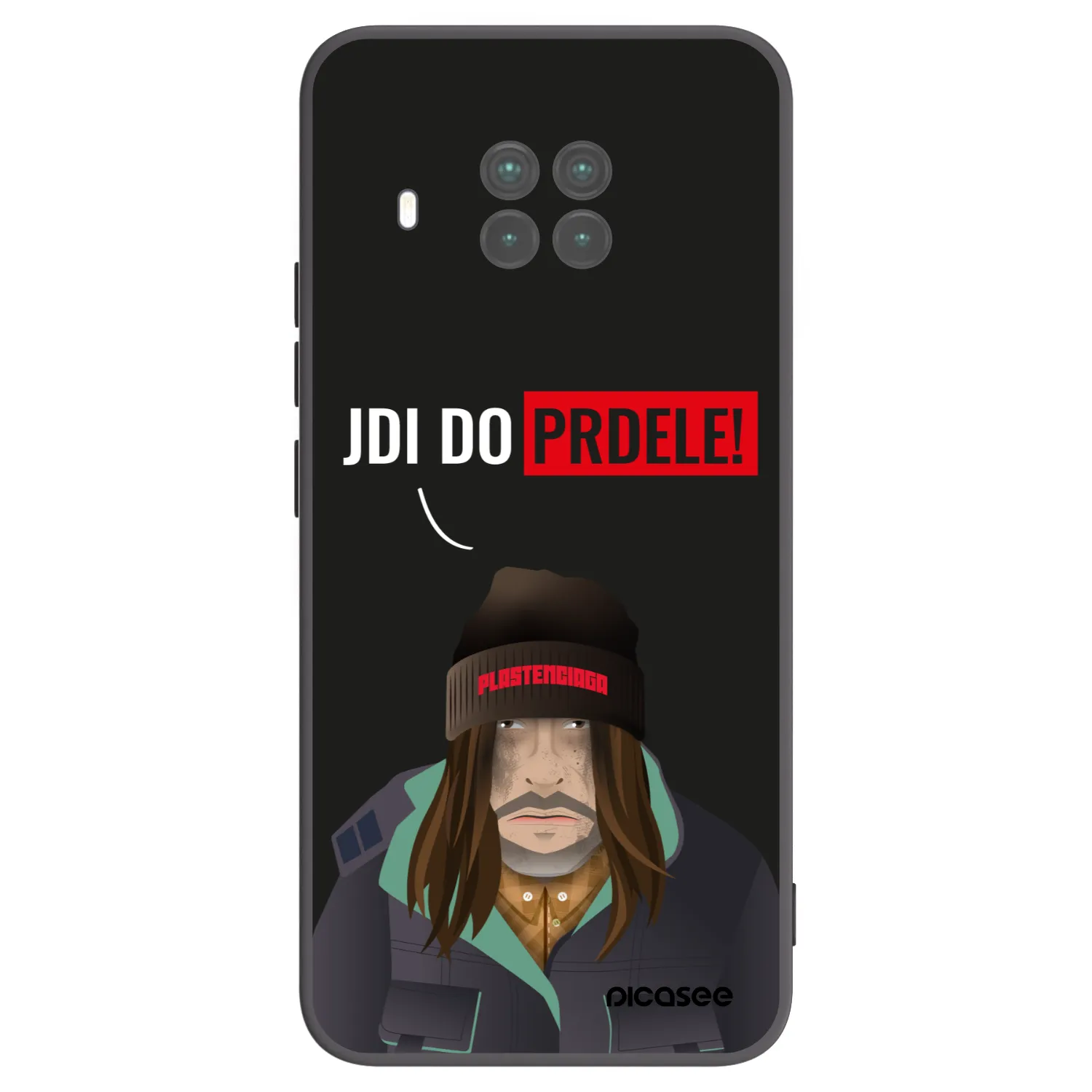 Picasee Μαύρη θήκη σιλικόνης για Xiaomi Mi 10T Lite - Bezďák