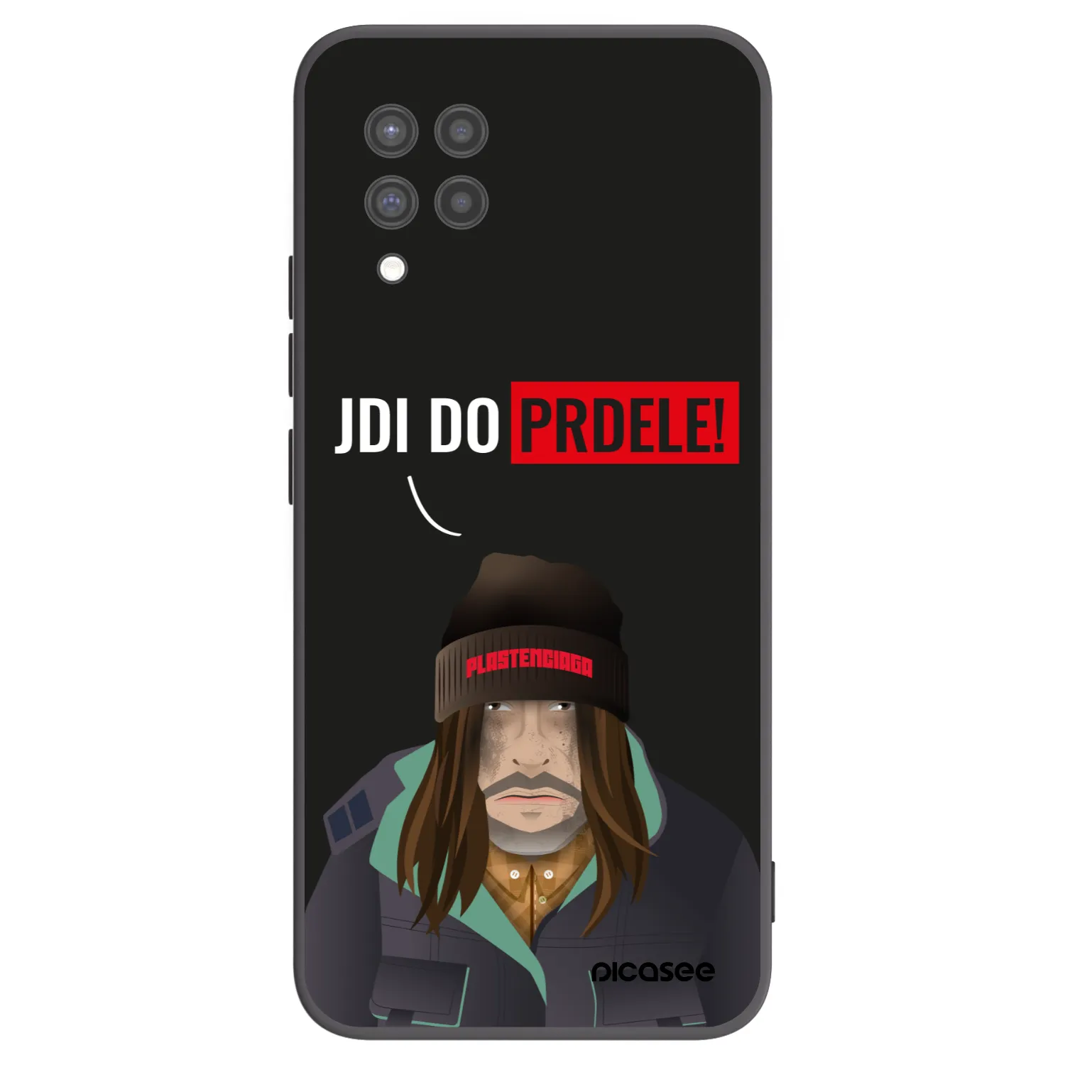 Picasee Μαύρη θήκη σιλικόνης για Samsung Galaxy A42 A426B - Bezďák