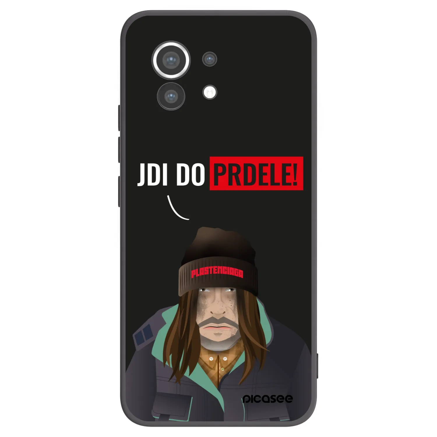 Picasee Μαύρη θήκη σιλικόνης για Xiaomi Mi 11 - Bezďák