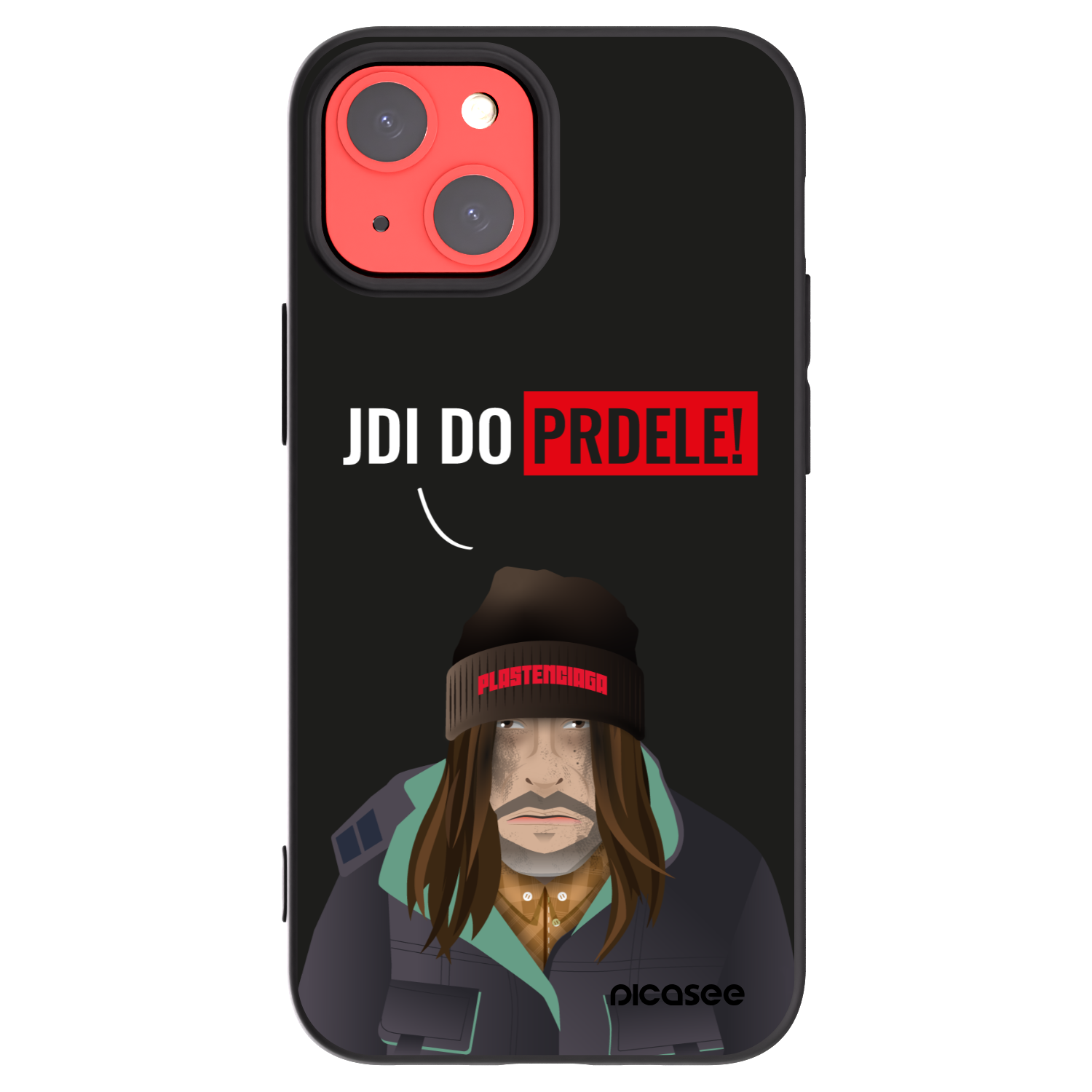 Picasee Μαύρη θήκη σιλικόνης για Apple iPhone 13 mini - Bezďák