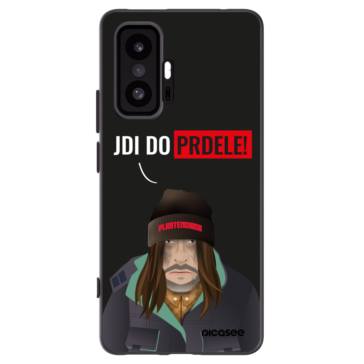 Picasee Μαύρη θήκη σιλικόνης για Xiaomi 11T Pro - Bezďák