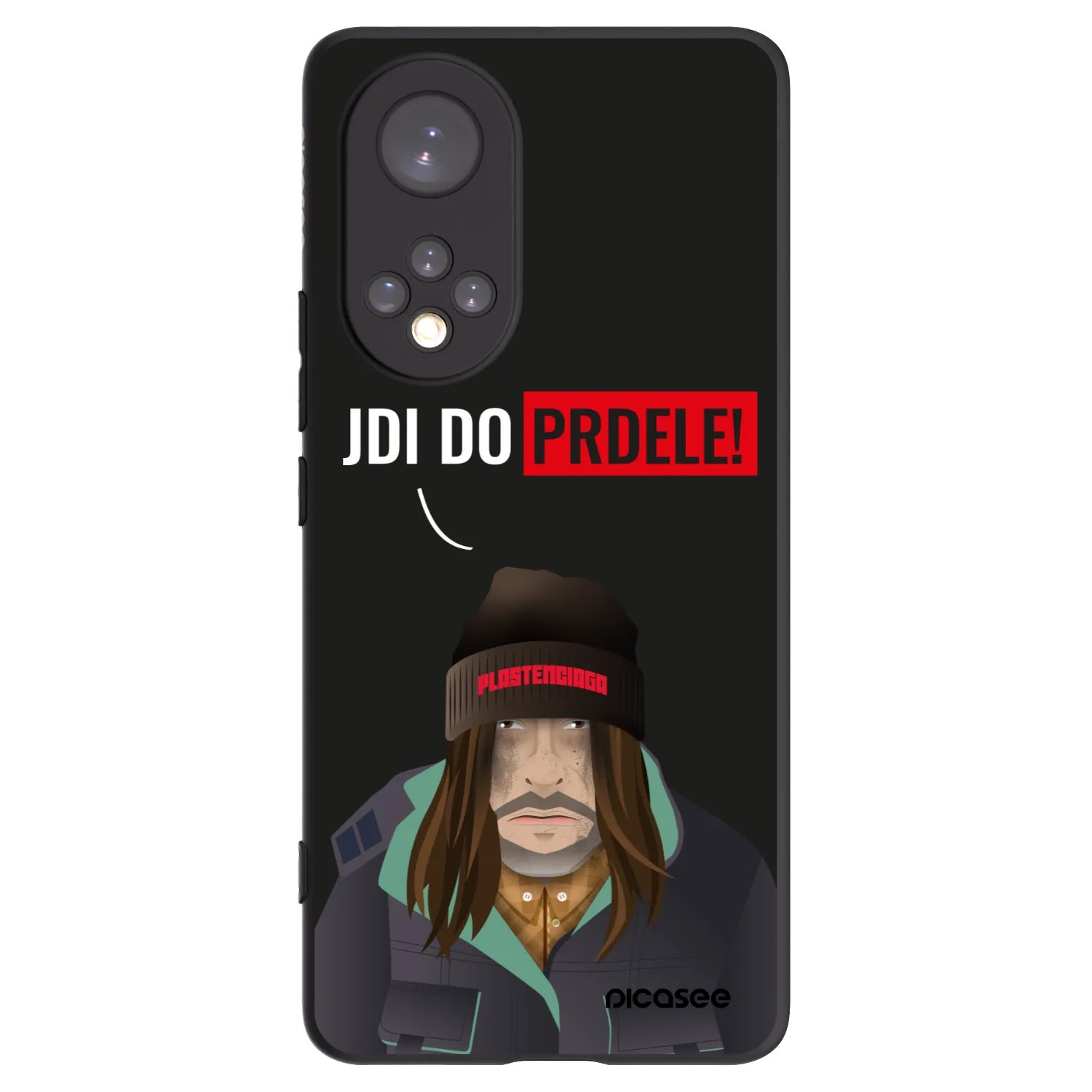Picasee Μαύρη θήκη σιλικόνης για Honor 50 5G - Bezďák