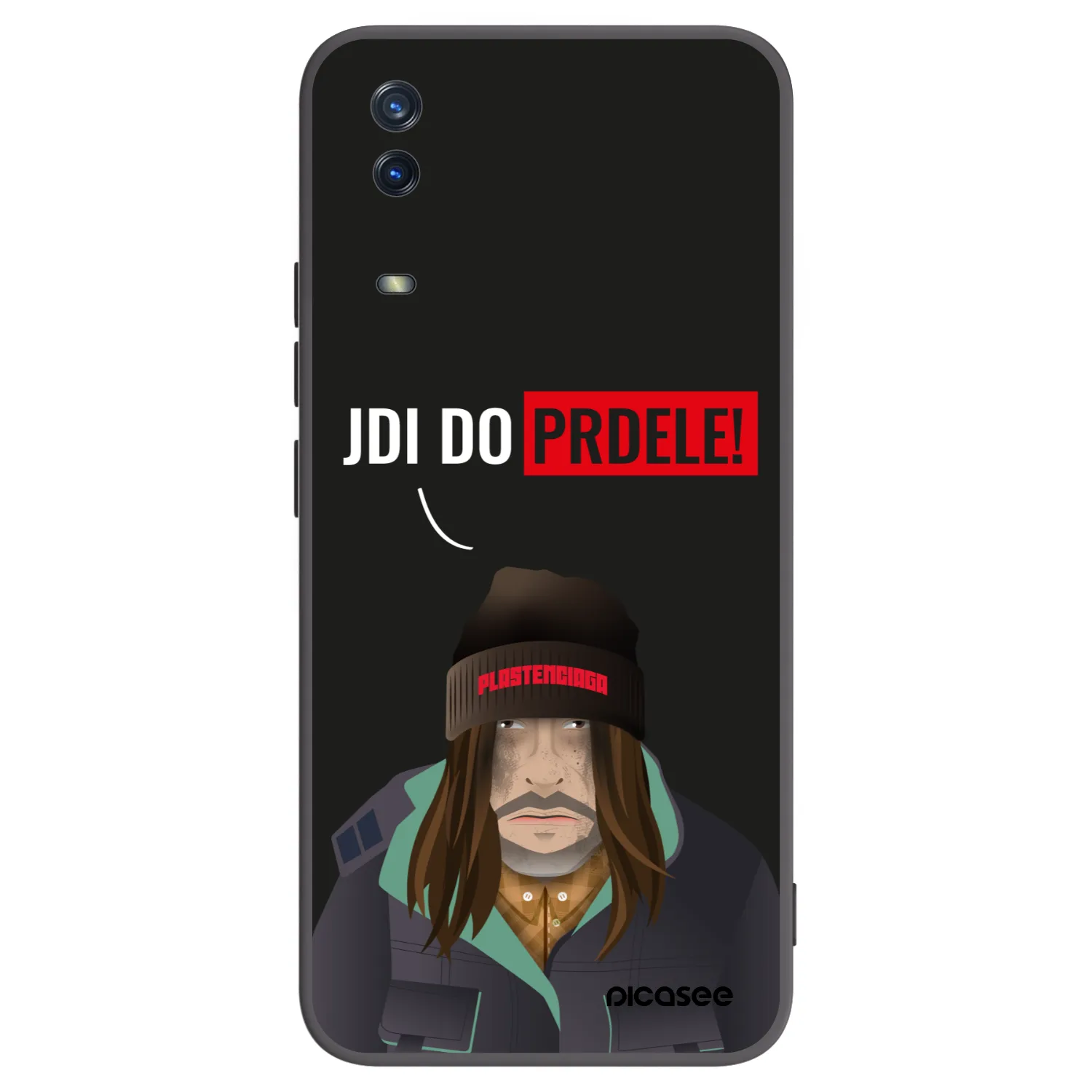Picasee Μαύρη θήκη σιλικόνης για Vivo Y11s - Bezďák