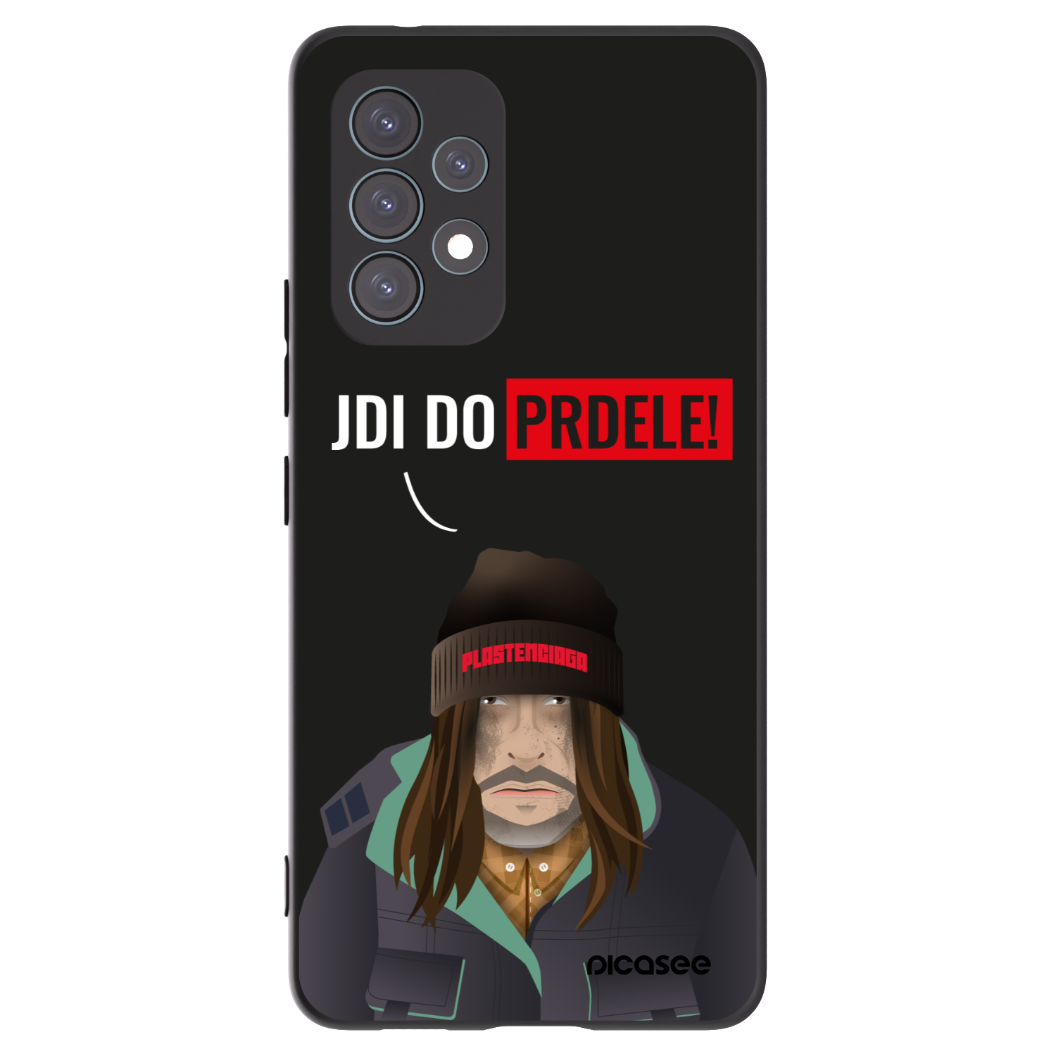 Picasee Μαύρη θήκη σιλικόνης για Samsung Galaxy A53 5G A536 - Bezďák