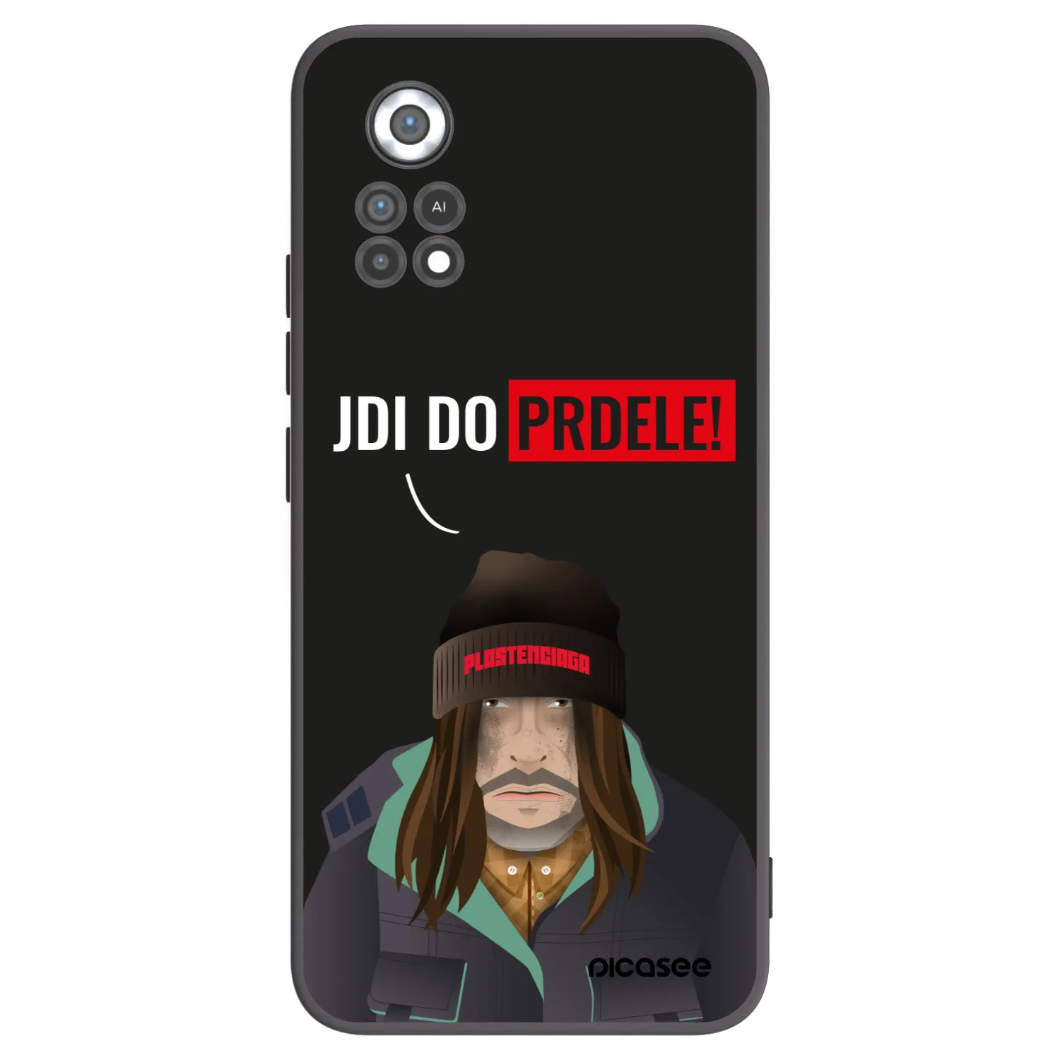 Picasee Μαύρη θήκη σιλικόνης για Xiaomi Poco X4 Pro 5G - Bezďák